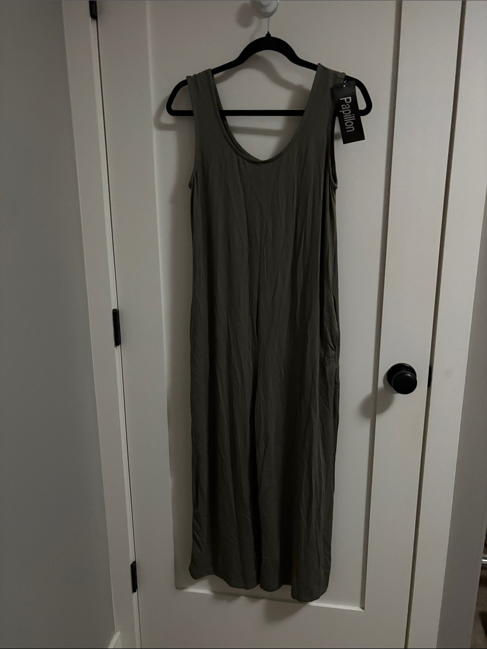 Papillon Bamboo Olive Sleeveless jumpsuit size S